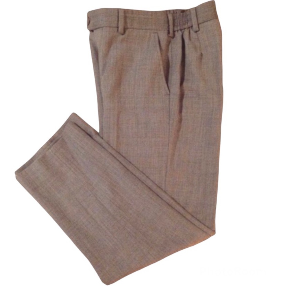 LORD & TAYLOR Flat-Front Wool-blend Dress Pants / Size 7